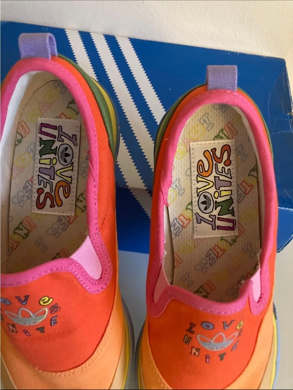New limited edition adidas slip on 9.5 women